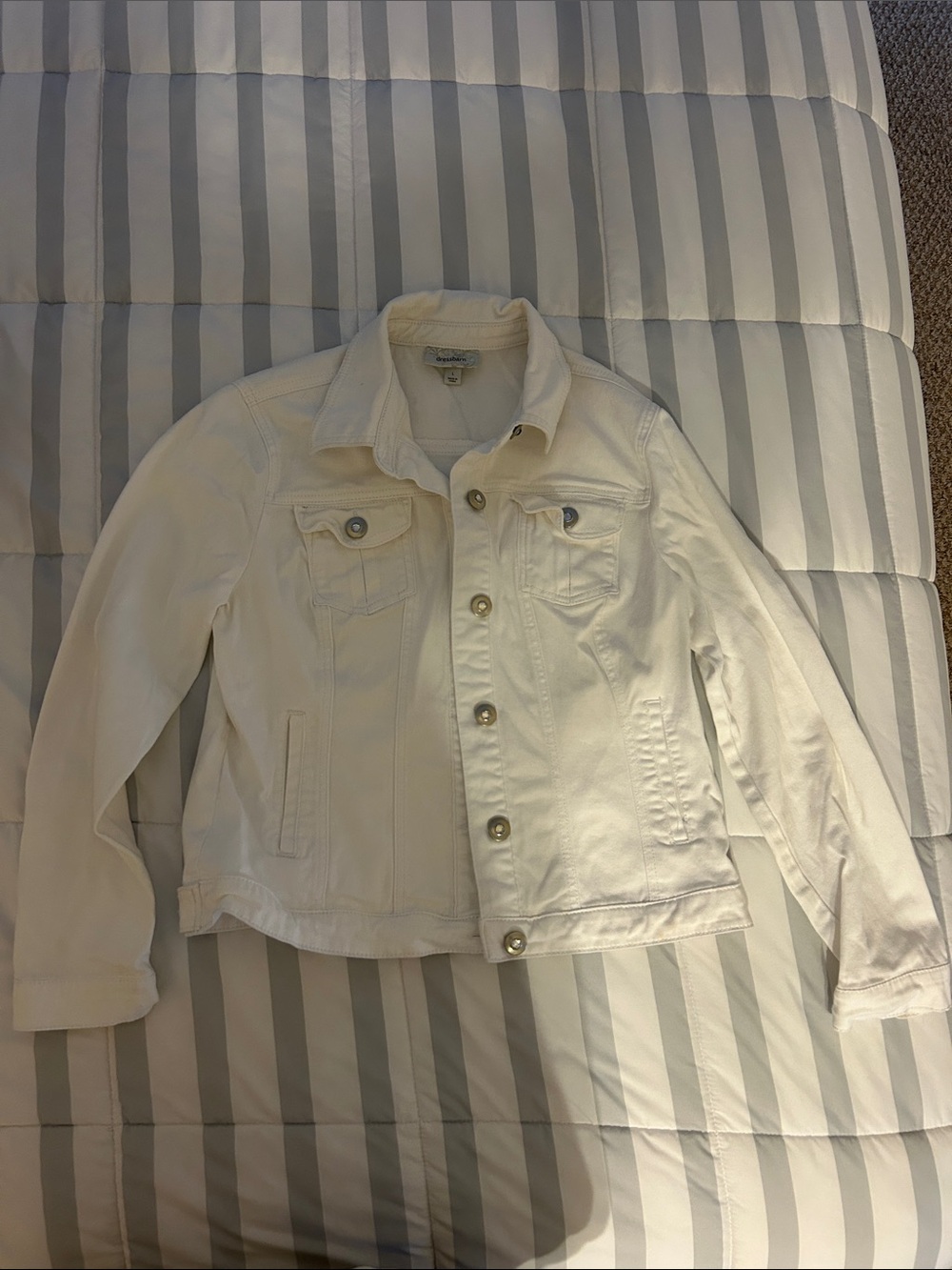 Dress Barn White Denim Jacket